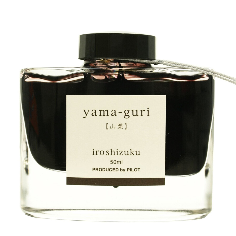 Pilot Iroshizuku Fountain Pen Ink - 50 ml Bottle - Yama-Guri Wild Chestnut (Dark Brown) (Japan Import)