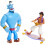 Mattel Disney Aladdin Pack de 3 Figuras Genie, Aladdin e Tapete Mágico, Brinquedos Autênticos de Filme 4 Polegadas 2