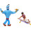 Mattel Disney Aladdin Pack de 3 Figuras Genie, Aladdin e Tapete Mágico, Brinquedos Autênticos de Filme 4 Polegadas 4