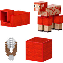 Mattel Minecraft Diamond Level Sheep Action Figur med 3 tilbeh?r 5,5-tommer Collector Scale & Pixelated Design