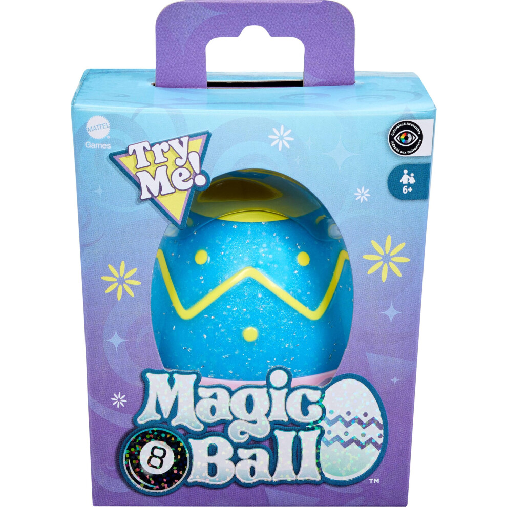 Mattel Games Easter Magic 8 Ball Novelty Toy, Fortune-Telling Easter Egg With Holiday-Themed Answers For Kids, Adults & Families