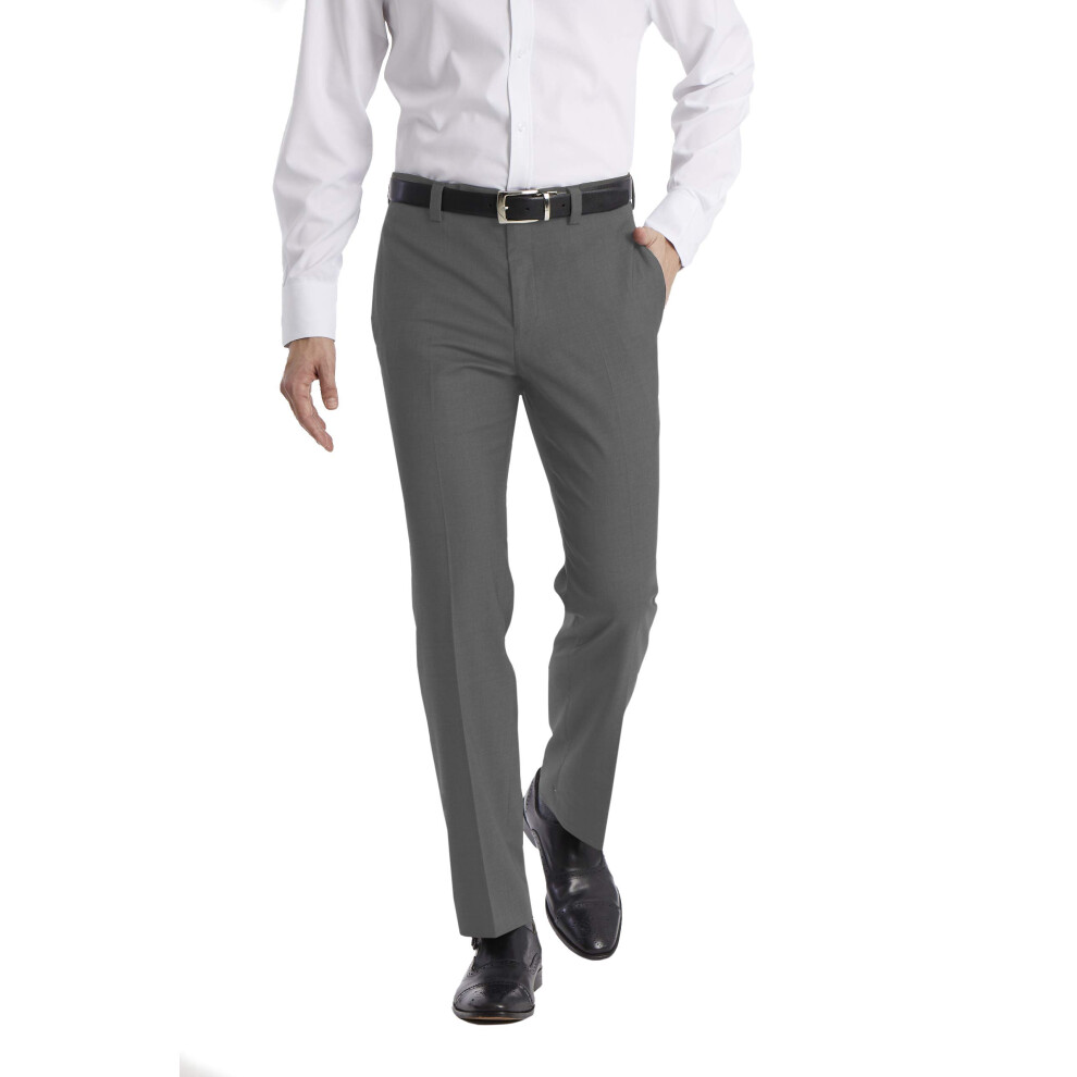 Calvin Klein Men's Modern Fit Dress Pant  Medium Grey  4034