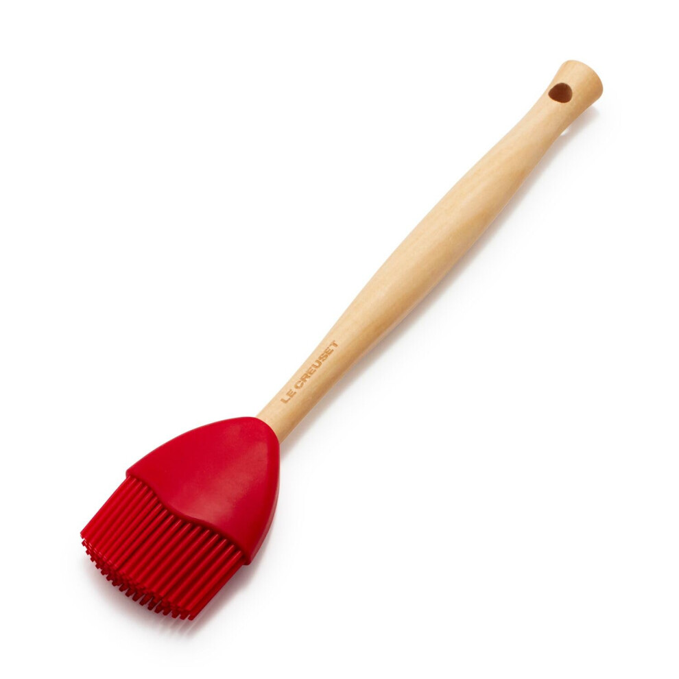 Le Creuset Silicone Craft Series Basting Brush  10 1/2"""" x 2 1/8""""  Cerise