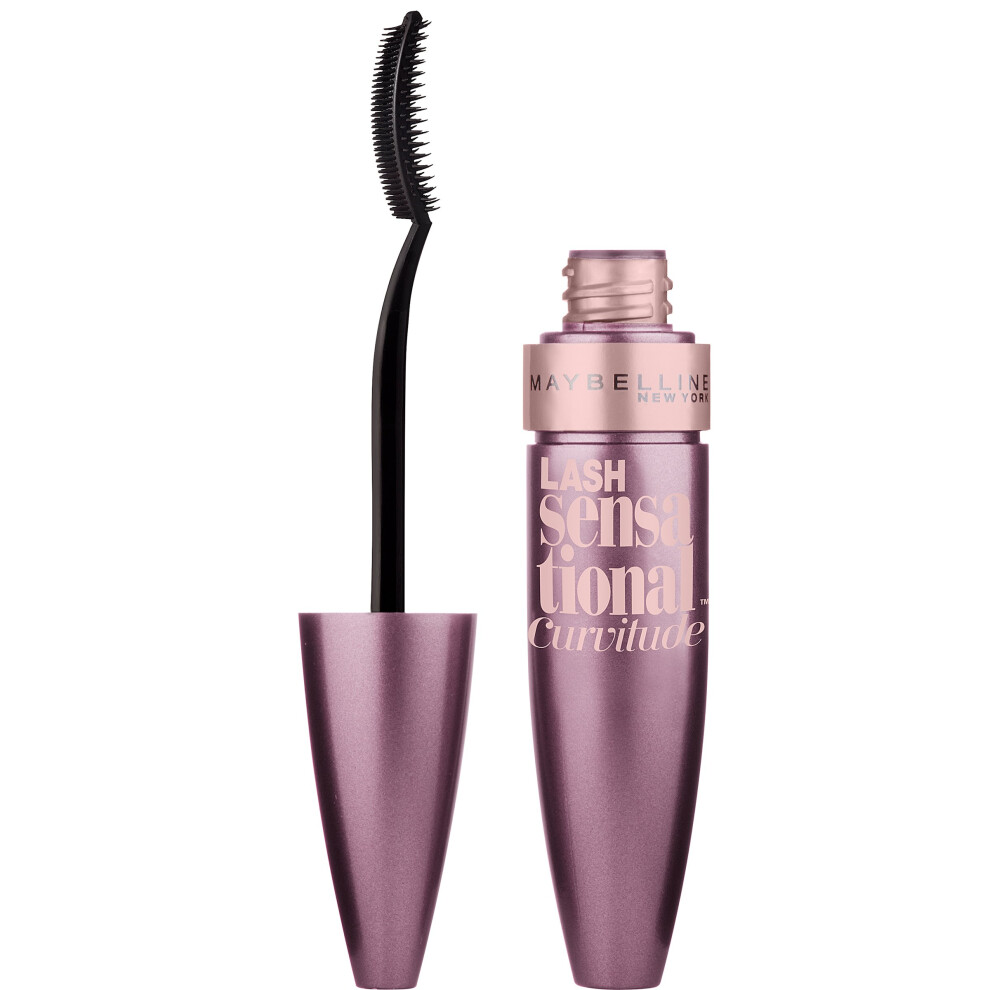 Maybelline New York Lash Sensational Curvitude Washable Mascara  Brownish Black  0.33 fl. oz.