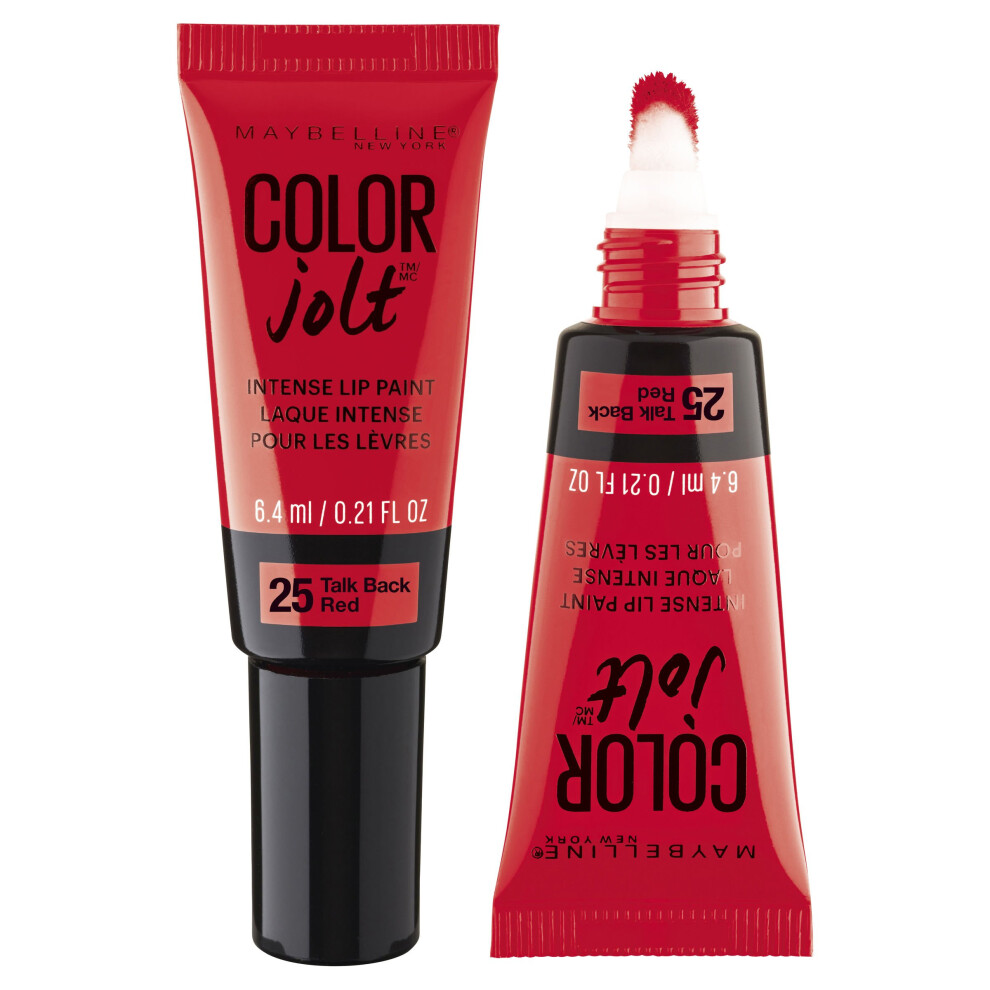 Maybelline Lip Studio Color Jolt Intense Lip Paint  Talk Back Red  0.21 fl. oz.