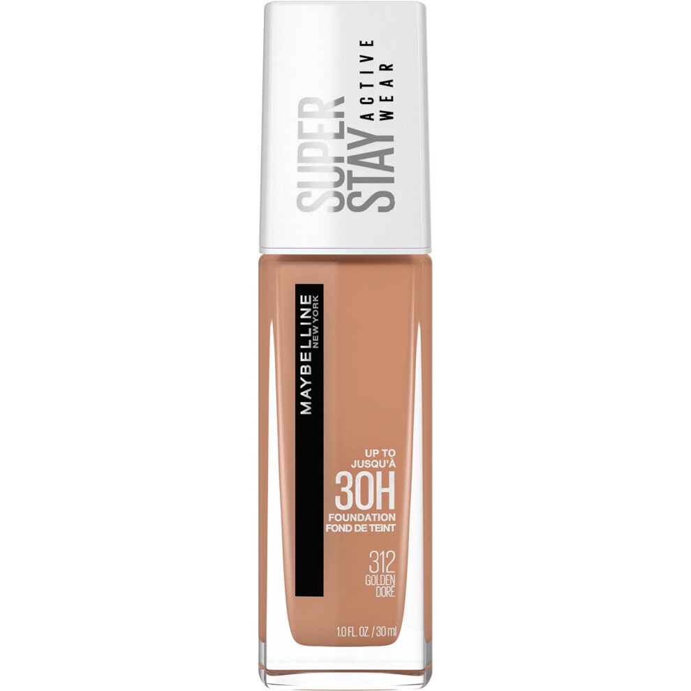 Maybelline Super Stay Full Coverage Liquid Foundation Active Wear Makeup  Up to 30Hr Wear  Transfer  Sweat & Water Resistant  Matte Finish  Golden  1