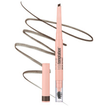 L   piz definidor de cejas Maybelline Total Temptation, marr   n oscuro, 1 unidad