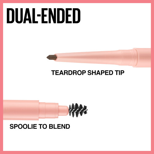 Maybelline Μολύβι Σχήματος Φρυδιών Maybelline Total Temptation, Μεσαίο Καφέ, 1 Τεμάχιο 2