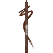 Maybelline TattooStudio Langanhaltender Spitzer Eyeliner, Glatte Gelpigmente mit 36 Stunden Halt, Wasserdicht, Glatter Walnuss