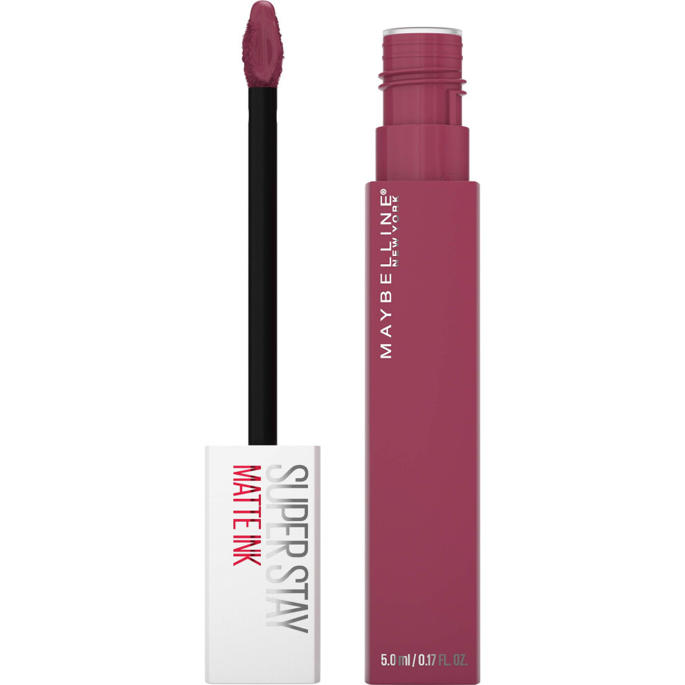 Maybelline Super Stay Matte Ink Liquid Lipstick Makeup  Long Lasting High Impact Color  Up to 16H Wear  Savant  Rose Pink  1 Count