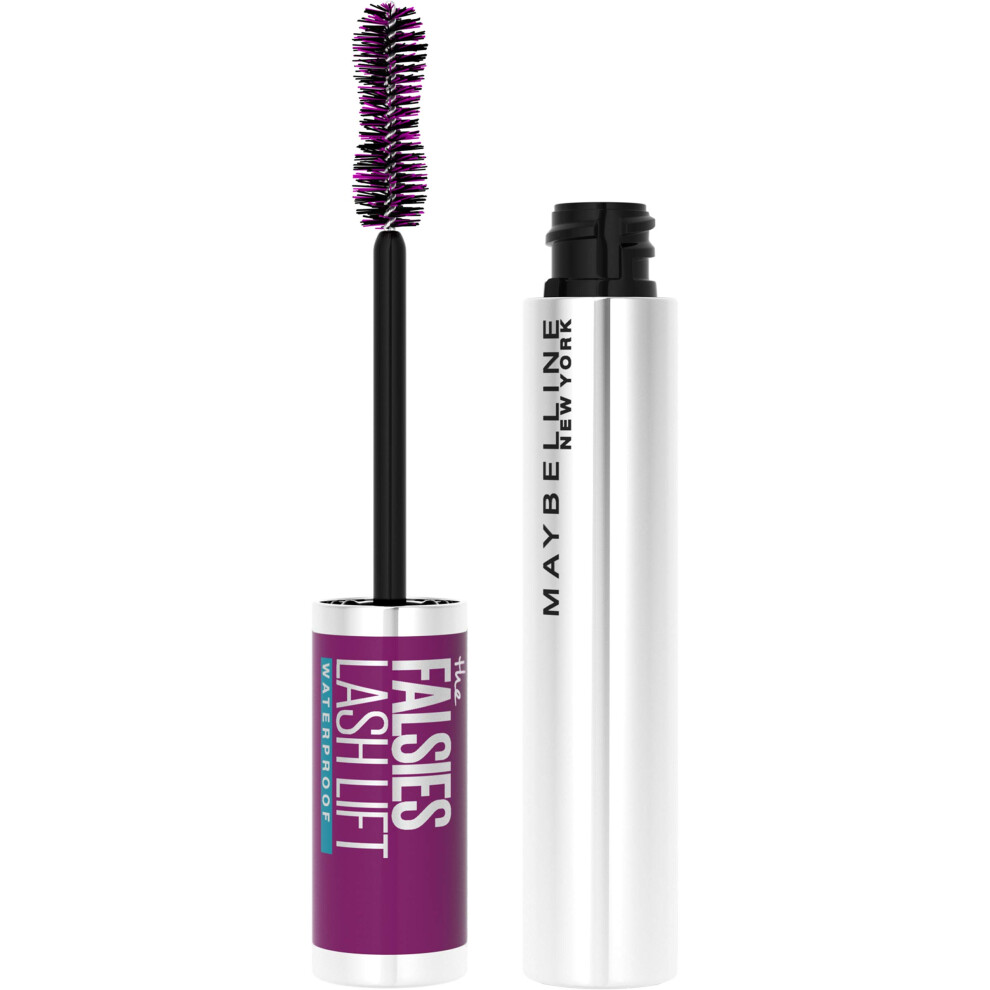 Maybelline The Falsies Lash Lift Waterproof Mascara Volumizing  Lengthening  Lifting  Curling  Multiplying  Eye Makeup  Brownish Black  1 Count