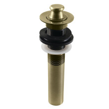 Kingston Brass KB3003 Fauceture Lift and Turn Sink Drain with Overflow 17 Gauge Antique Brass