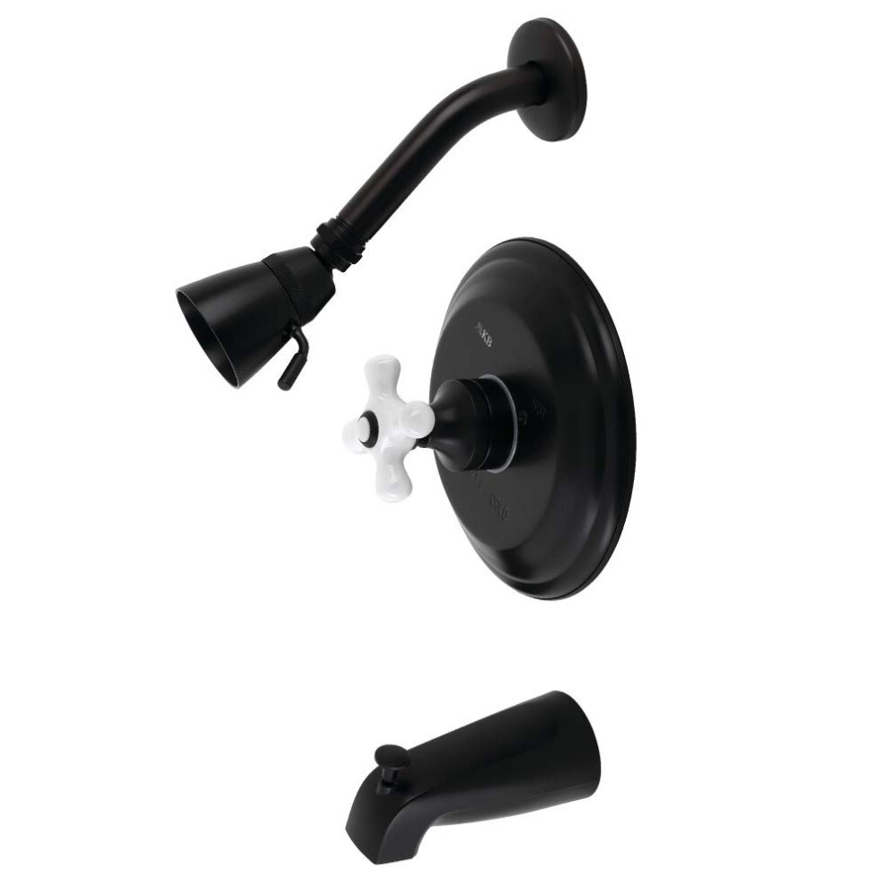 Photos - Other Bathroom Accessories Kingston Brass KB3630PX Restoration Tub and Shower Faucet 7.13 x 7.5 x 5.31 Matte Black 