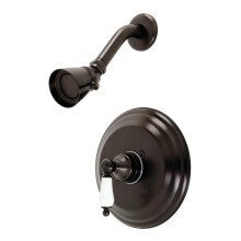 Kingston Ottone KB3635PLSO Rubinetto per doccia bilanciato a pressione da restauro 7-1/2 pollici Bronzo lucidato a olio