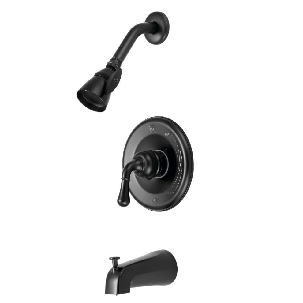 Kingston Brass Kb630 Magellan Tub And Shower Faucet 7.13 X 6.75 X 5 Matte Black 663370600012