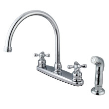 Torneira de Cozinha Vintage Kingston Brass KB721AXSP 8" Centerset, Cromada