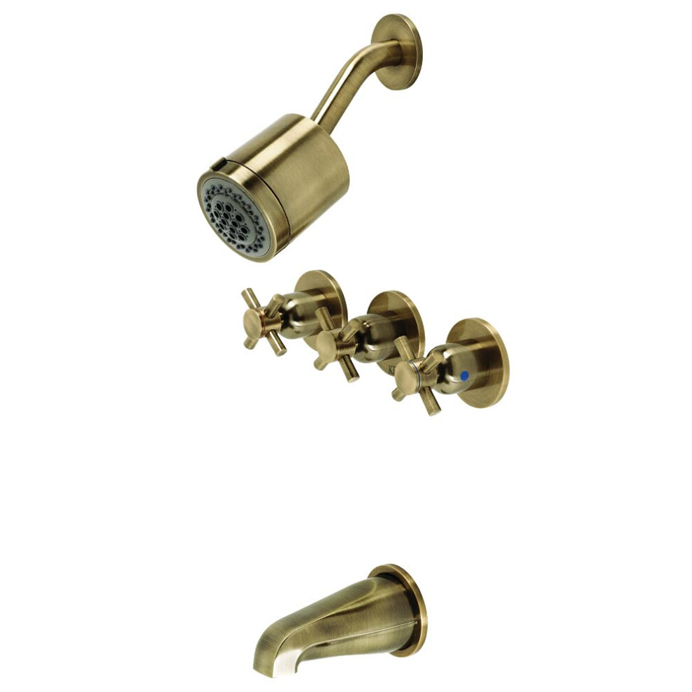Kingston Brass Kbx8133dx Concord Tub And Shower Faucet 7.13 X 10.56 X 5.13 Antique Brass 663370817083