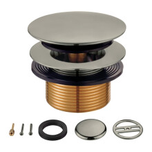 Kingston Brass KBU2008 Eugene Tip-Toe Tub Drain Conversion Kit Brushed Nickel 2.75 x 2.94 x 2.31