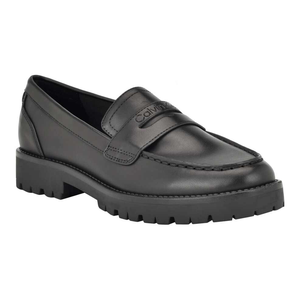 Calvin Klein Women's Frenza Loafer, 001, 8.5 Black