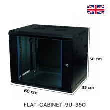 DATA CABINET FLAT PACK WALL MOUNT DATA CABINET BLACK
