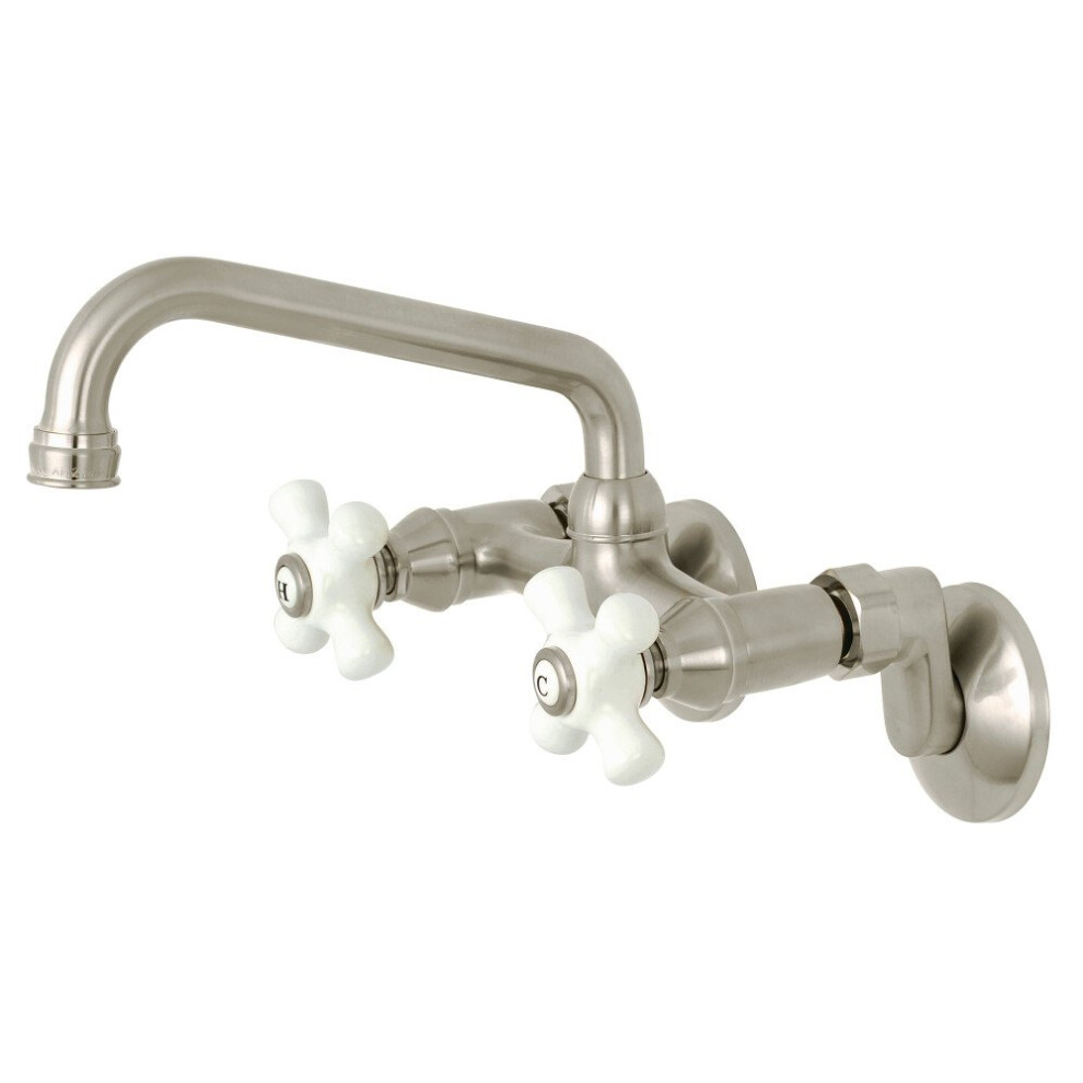 Photos - Tap Kingston Brass KS613SN Kingston Kitchen Faucet Brushed Nickel 6.94 x 4.88 x 2.75 