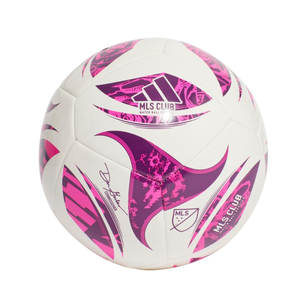 Adidas Unisex-Adult Mls Club Soccer Ball White/Purple Burst/Glory Purple 5