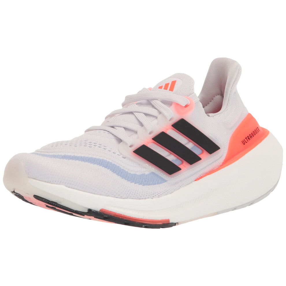 adidas Womens Ultraboost Light Running Shoes (Ultraboost 23)  White/Black/Solar Red  9