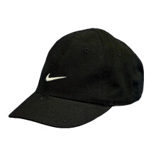 Nike jongensbaby's 12-24 maanden zwart geborduurde Swoosh-pet