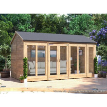 Summerhouse 4m x 2.4m Modular Reverse Apex Fully Pressure Treated Superfelt RagePanda Dunster House