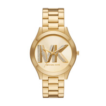 Michael Kors Slim Runway Three-Hand Gold-Tone rostfritt stål kvinnors klocka (modell: MK4732)