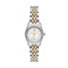 Michael Kors Lexington Trehandiga två-ton rostfritt stål kvinnors klocka (modell: MK4740)