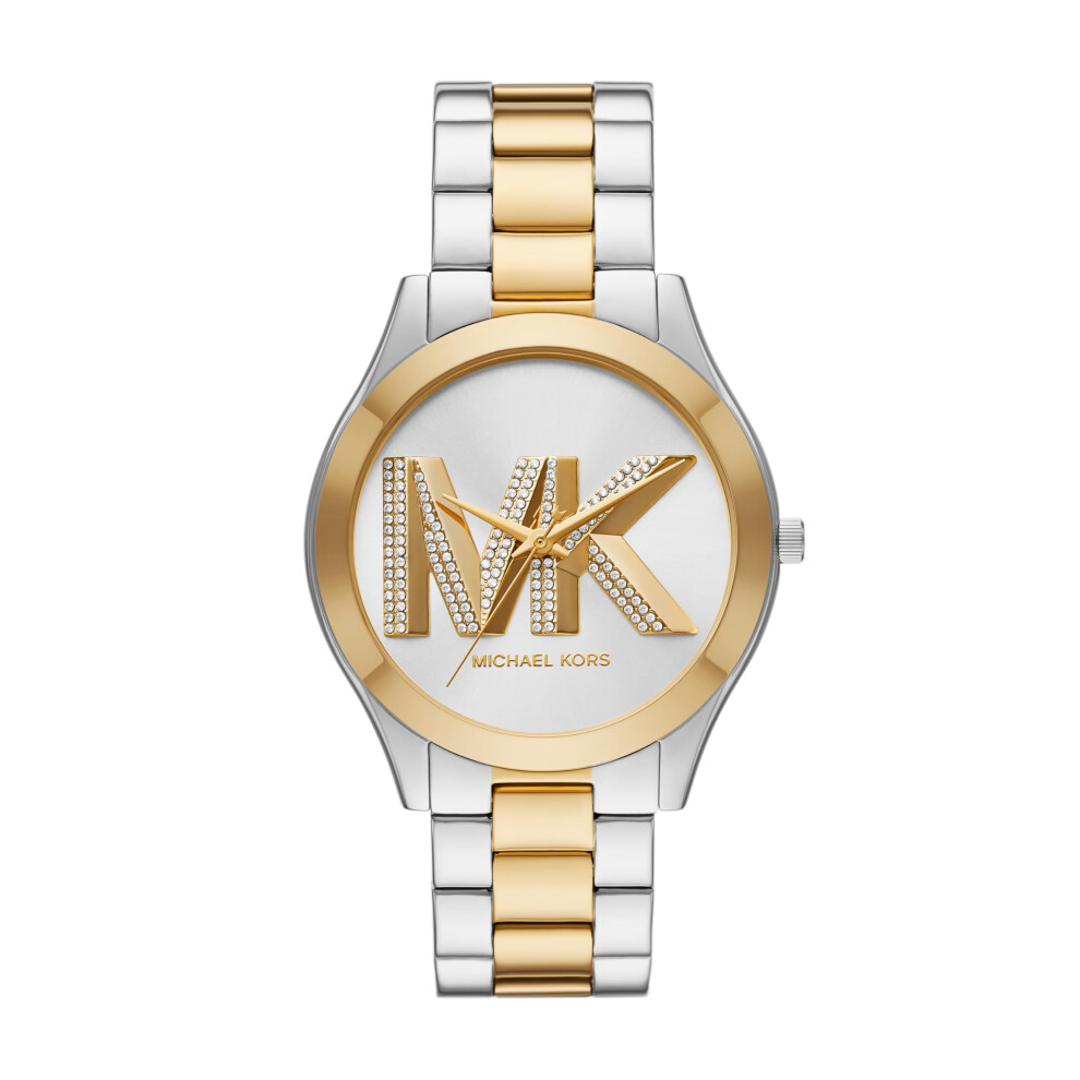 Michael Kors Slim Runway Three-Hand Two-Tone Stainless Steel Women's Watch (Model: MK4735)