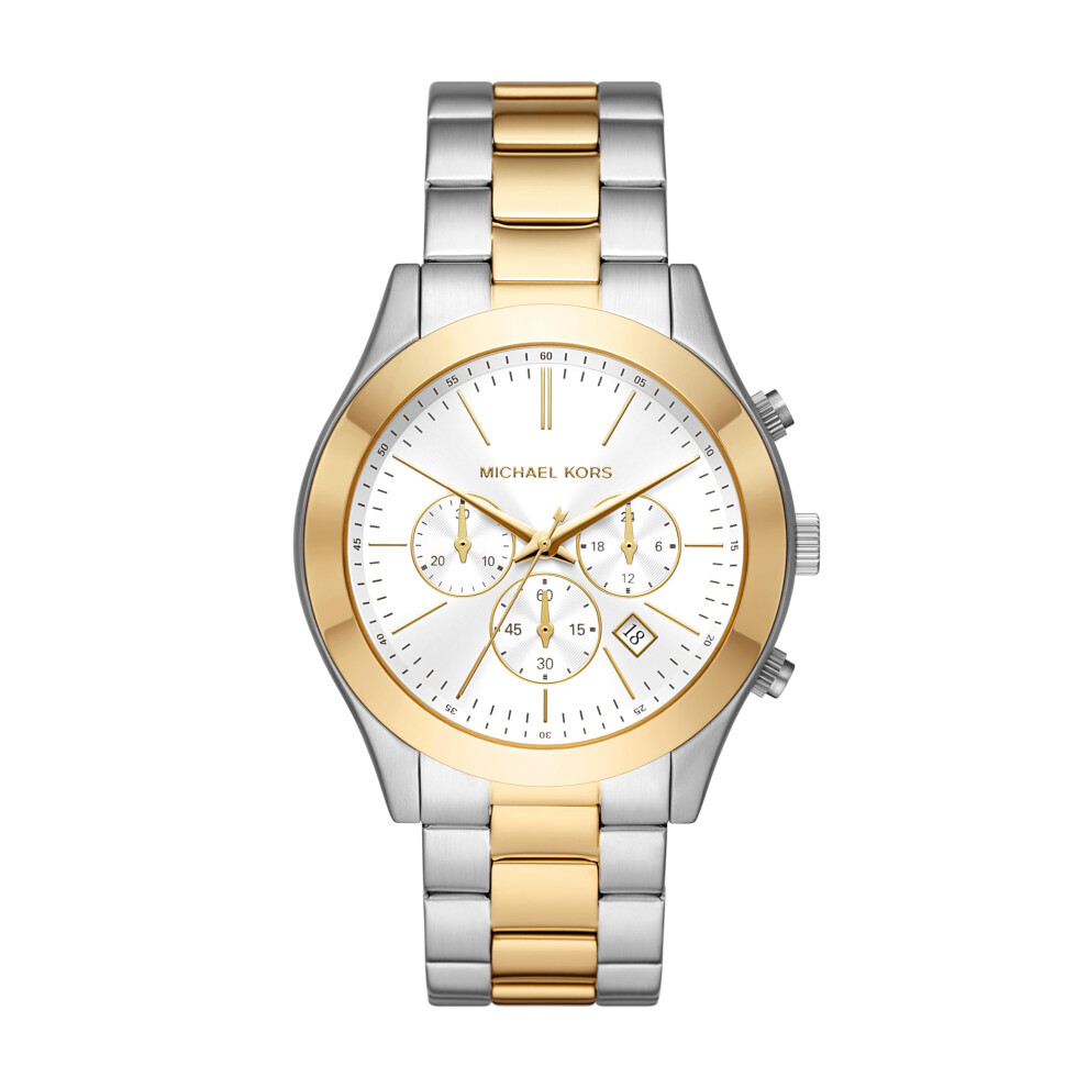 Michael Kors Slim Runway Chronograph Two-Tone Stainless Steel Men's Watch (Model: MK8986)