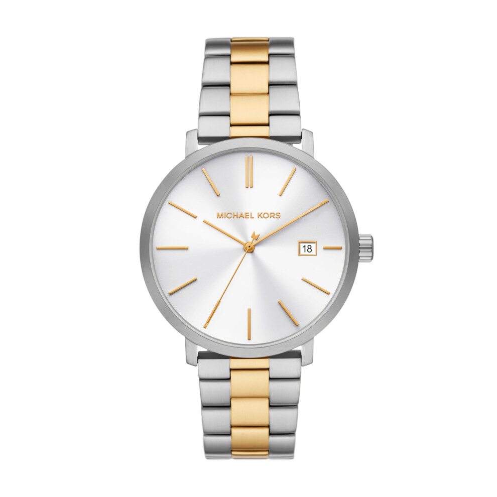 Montre homme Michael Kors Blake     trois aiguilles et date en acier inoxydable bicolore (mod   le   : MK9134)