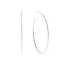 Michael Kors Stainless Steel Hoop Earrings for Women Color: Silver (Model: MKJ4589040)