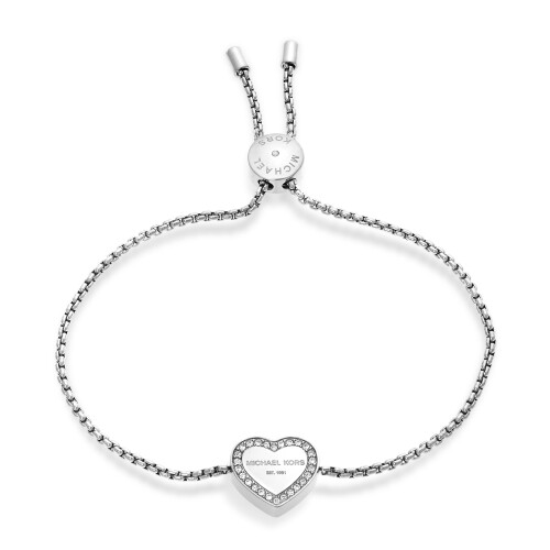Michael Kors Michael Kors Logo Silver-Tone Slider Armband 1