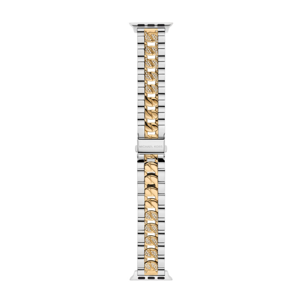 Michael Kors Women's 38/40mm Two-Tone Stainless Steel Band for Apple Watch  MKS8019