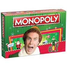 Monopoly Elf | Based on Christmas Comedy Film Elf | Collectible Monopoly Game Featuring Familiar Locations and Iconic Moments | Officially Licensed Mo