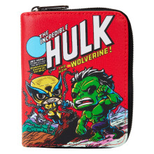 Funko Loungefly Marvel: Wolverine 50. Jubil um Der unglaubliche Hulk und die Wolverine-Geldb rse