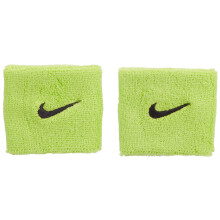Nike Swoosh Handgelenkbänder (Atomic Green/Schwarz, Einheitsgröße)