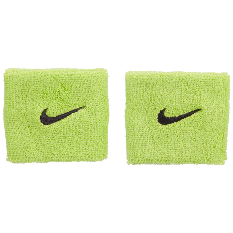 Nike Swoosh Wristbands (Atomic Osfm) Green/Black