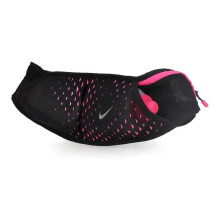 NIKE Flaschen-Gürtel mit 2 Trinkflaschen, 590 ml – verstellbarer Laufgürtel, Schwarz (NRL89-049)