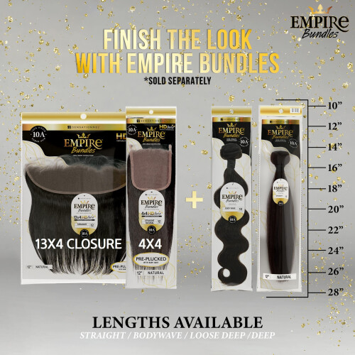 Sensationnel Empire pacotes - cabelo humano liso 10a sem embaraço para estilos de costura - 1 pacote (16 polegadas, NATURAL) 1