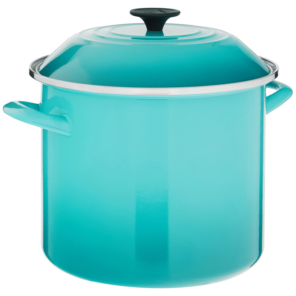 Le Creuset Enamel On Steel Stockpot  10 qt.  Caribbean