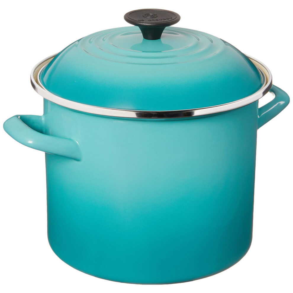Le Creuset Enamel On Steel Stockpot  6 qt.  Caribbean
