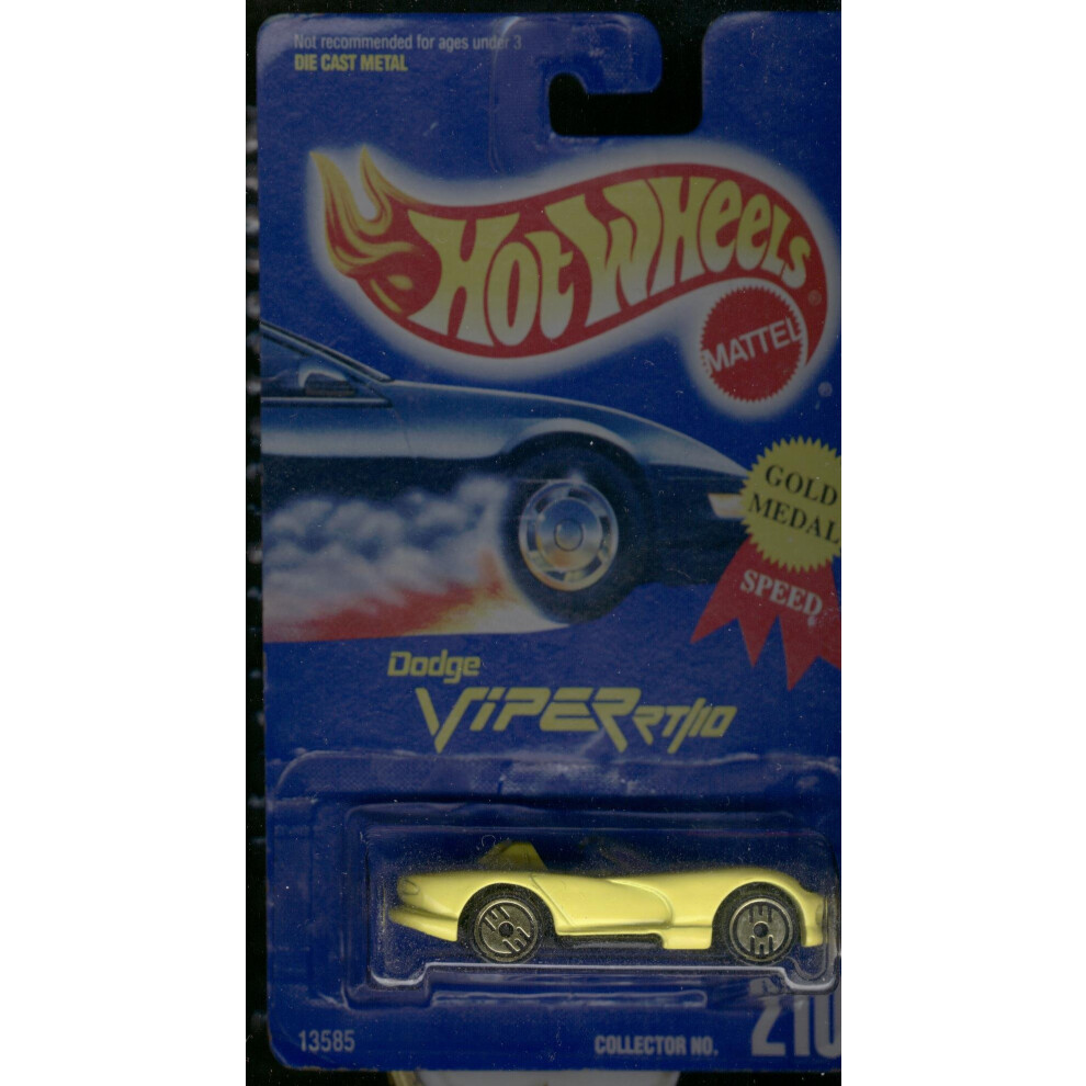 Hot Wheels Gold Ultra Hots Dodge Viper RT/10 #210  Yellow-image-OPC-PGRXM5R-NEW