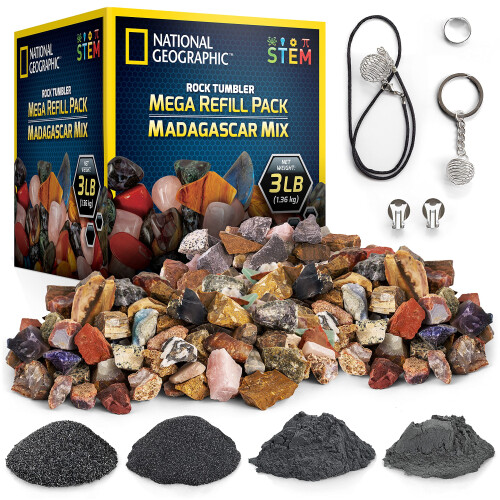 NATIONAL GEOGRAPHIC Σετ Αναγκαίας Αναγκαίας για Γυάλισμα - 3 lbs. Σκληρές Πέτρες Μαδαγασκάρης