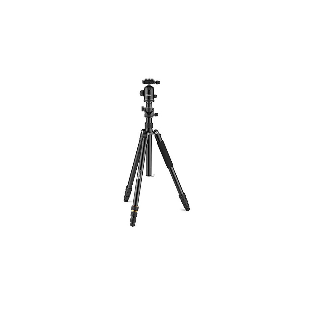Kit trépied de voyage NATIONAL GEOGRAPHIC 90 colonnes 4 sections en aluminium léger compatible avec Canon Nikon Sony DSLR Rotule 360 degrés Plate