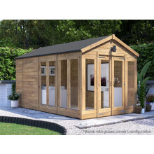 Summerhouse 2.4m x 4m Modular Apex Fully Pressure Treated Superfelt RagePanda Dunster House