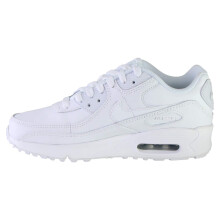Nike Boy's Air Max 90 LTR (Big Kid) White/White/Metallic Silver/White 7 Big Kid M